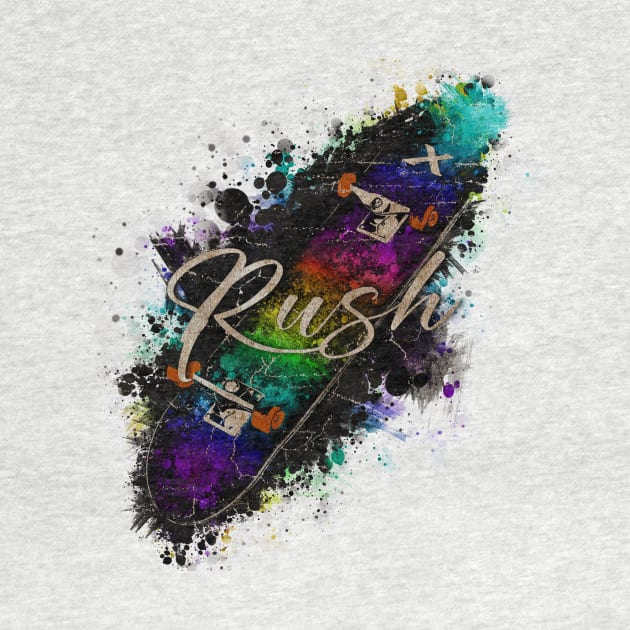 Skateboard X RUSH VINTAGE by GLOBALARTWORD